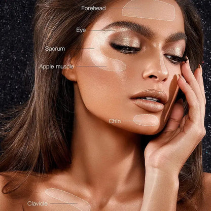 Shimmer Highlighting Eyeshadow Powder – Pearly Glitter Finish