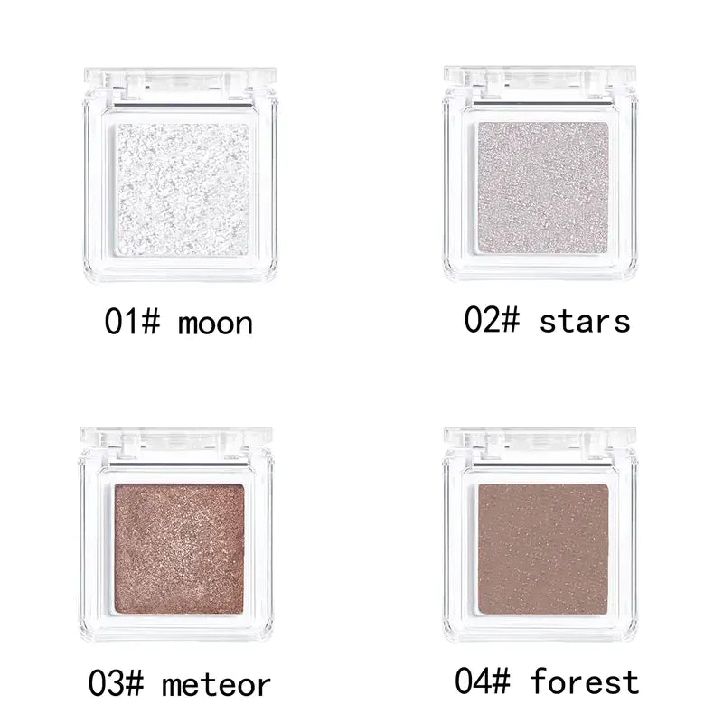 Shimmer Highlighting Eyeshadow Powder – Pearly Glitter Finish