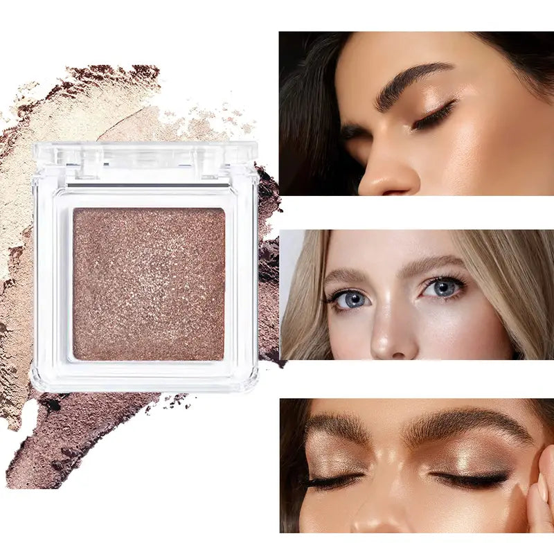 Shimmer Highlighting Eyeshadow Powder – Pearly Glitter Finish