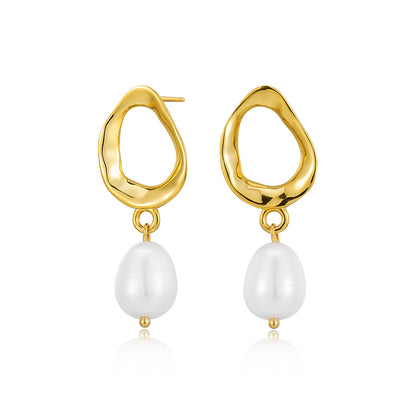 Women cold and cool style Pearl earrings