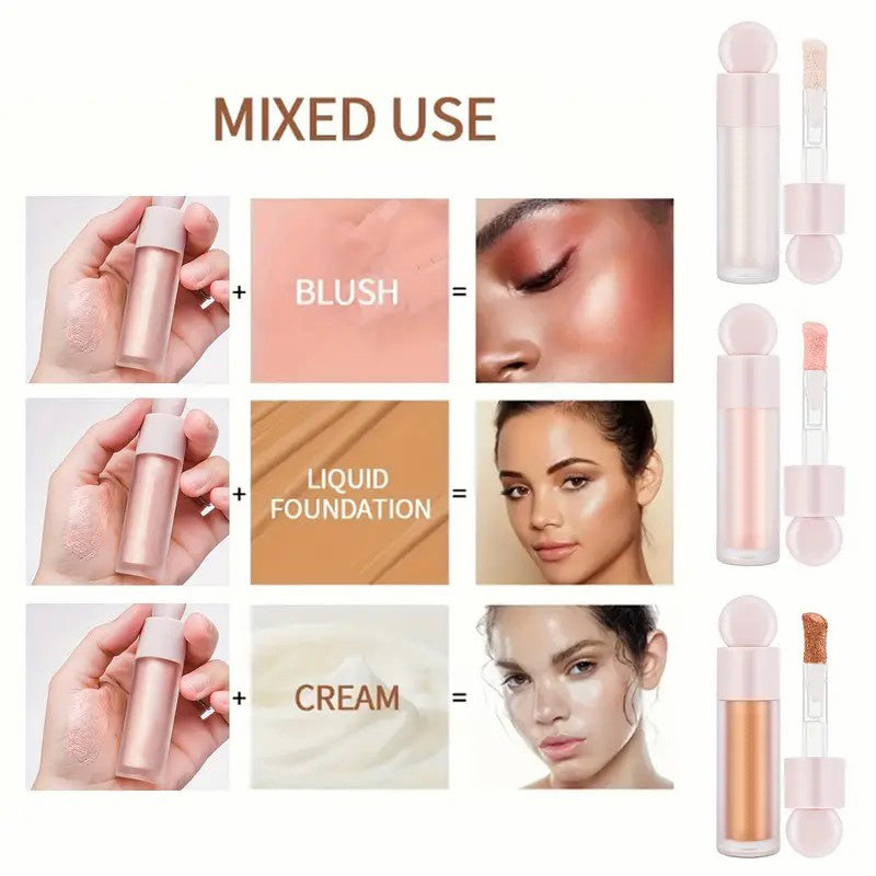 Moisturizing Liquid Highlighter Stick – Dewy Glow Finish