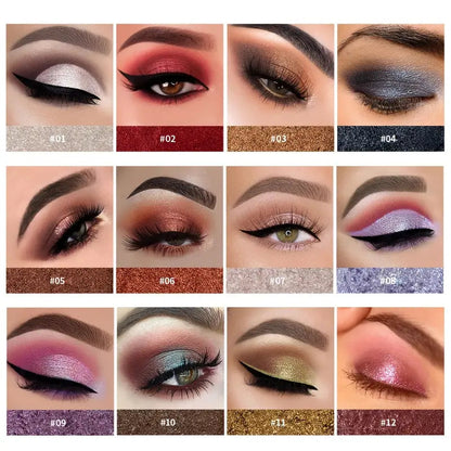 High Pearl Monochrome Eyeshadow – 9 Shimmer Shades